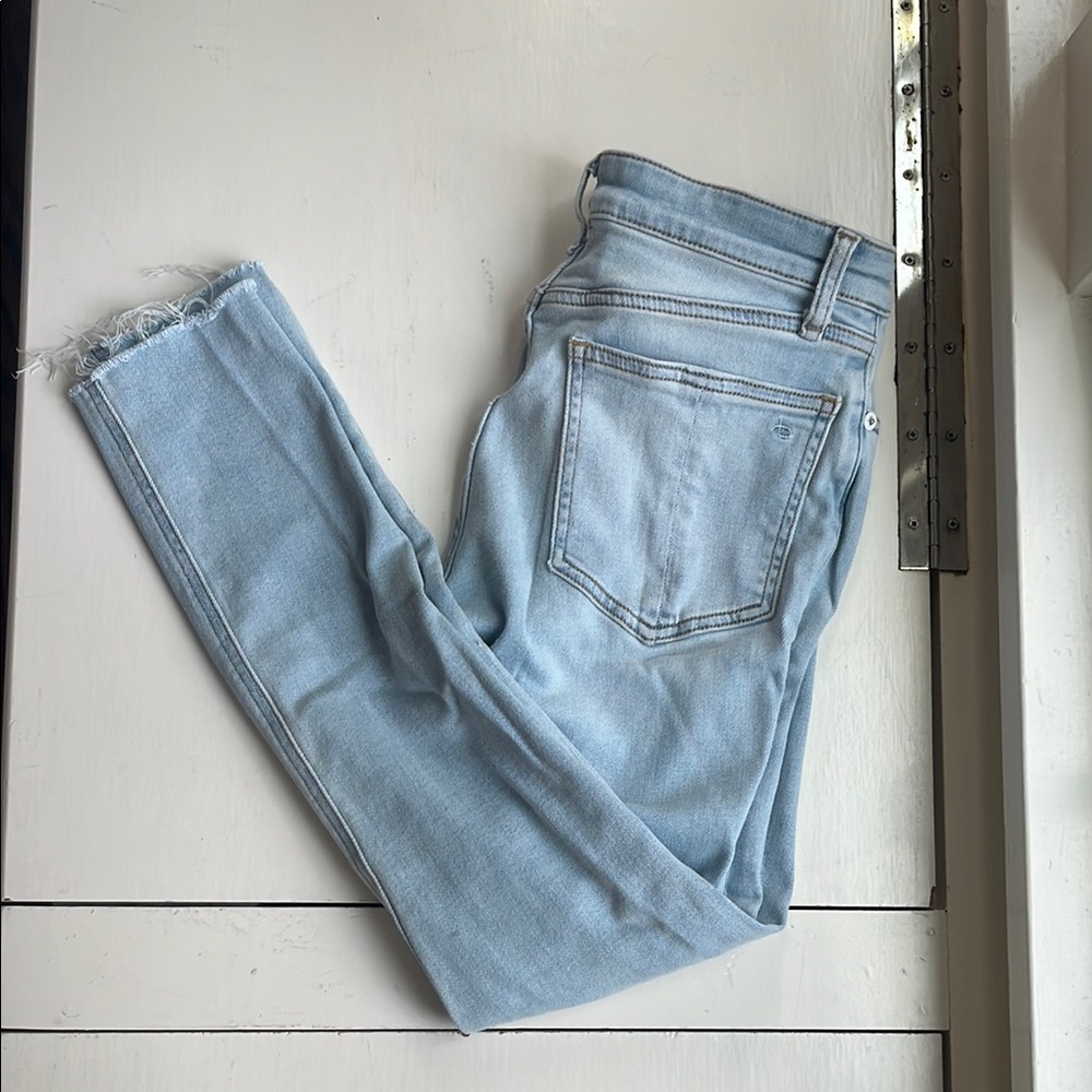 Rag & Bone Nina High Rise Ankle Skinny Jeans - light wash